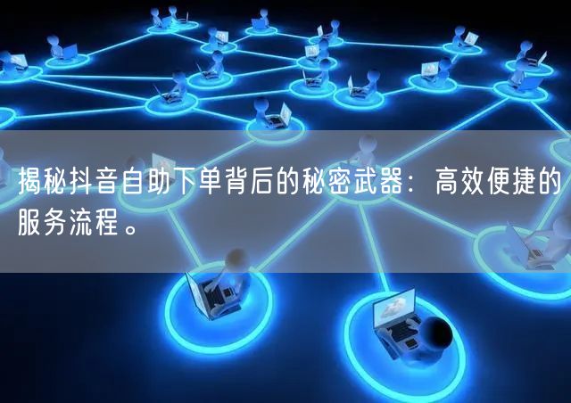 揭秘抖音自助下单背后的秘密武器：高效便捷的服务流程。