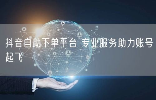 抖音自助下单平台 专业服务助力账号起飞