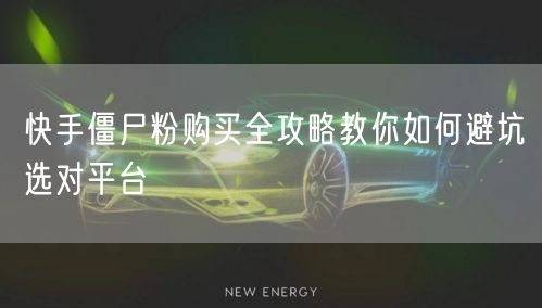 快手僵尸粉购买全攻略教你如何避坑选对平台