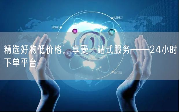 精选好物低价格，享受一站式服务——24小时下单平台