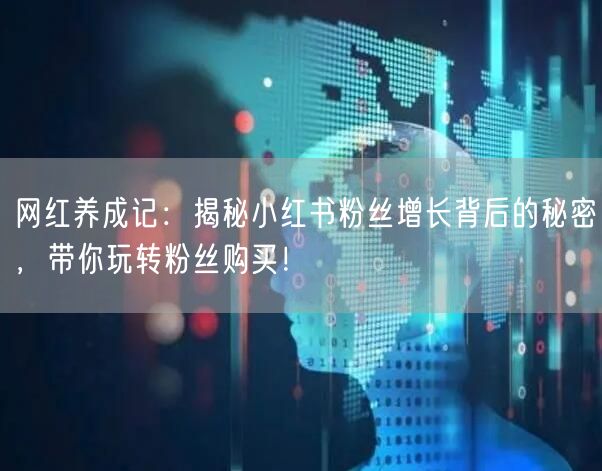 网红养成记：揭秘小红书粉丝增长背后的秘密，带你玩转粉丝购买！