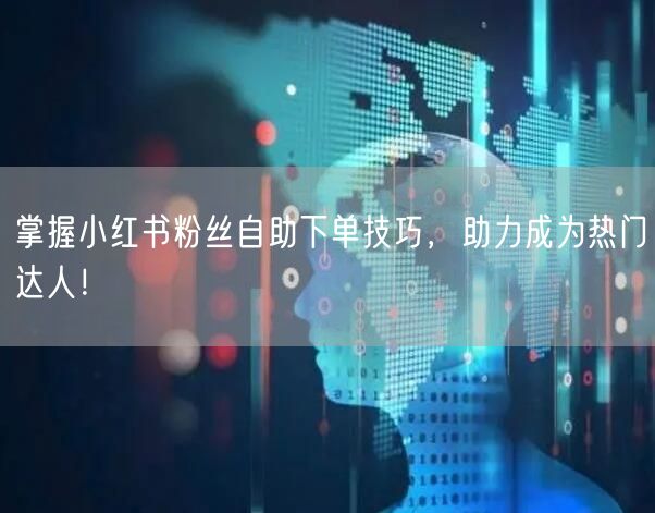 掌握小红书粉丝自助下单技巧，助力成为热门达人！