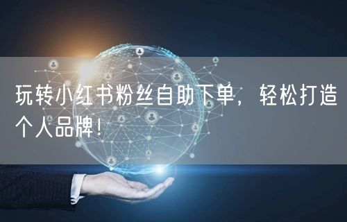 玩转小红书粉丝自助下单，轻松打造个人品牌！