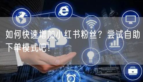 如何快速增加小红书粉丝？尝试自助下单模式吧！