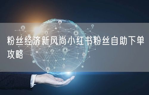 粉丝经济新风尚小红书粉丝自助下单攻略