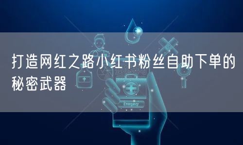 打造网红之路小红书粉丝自助下单的秘密武器