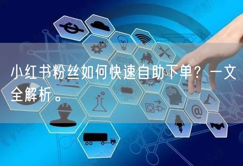 小红书粉丝如何快速自助下单？一文全解析。