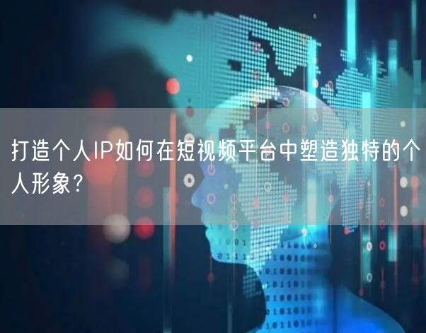 打造个人IP如何在短视频平台中塑造独特的个人形象?